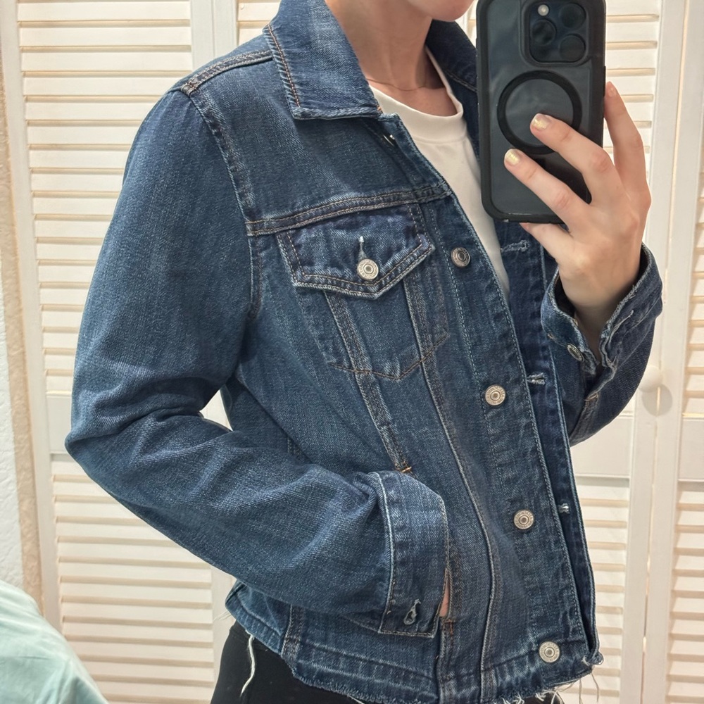 Abercrombie & Fitch Dark Blue Jean Jacket